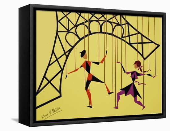 No Strings Attached yellow-Pierre Henri Matisse-Framed Stretched Canvas