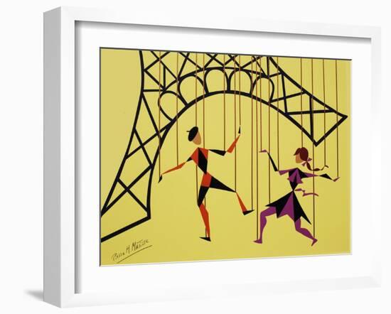 No Strings Attached yellow-Pierre Henri Matisse-Framed Giclee Print