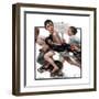 "No Swimming", June 4,1921-Norman Rockwell-Framed Premium Giclee Print