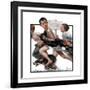 "No Swimming", June 4,1921-Norman Rockwell-Framed Giclee Print