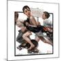 "No Swimming", June 4,1921-Norman Rockwell-Mounted Giclee Print