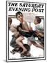 "No Swimming" Saturday Evening Post Cover, June 4,1921-Norman Rockwell-Mounted Giclee Print