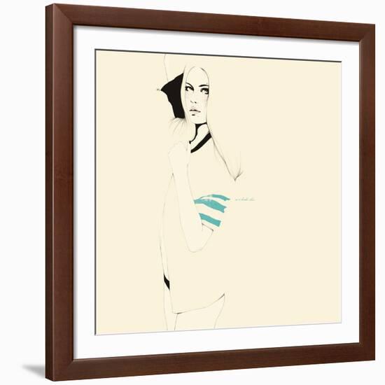 No te desnudes todavÌa-Manuel Rebollo-Framed Art Print