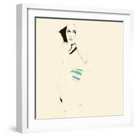 No te desnudes todavÌa-Manuel Rebollo-Framed Art Print