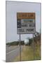 No Texting Sign on Us Highway 1 in Delaware-Dennis Brack-Mounted Photographic Print