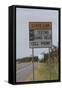 No Texting Sign on Us Highway 1 in Delaware-Dennis Brack-Framed Stretched Canvas
