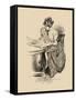 No Time for Politics-Charles Dana Gibson-Framed Stretched Canvas