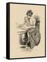 No Time for Politics-Charles Dana Gibson-Framed Stretched Canvas