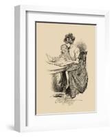 No Time for Politics-Charles Dana Gibson-Framed Art Print