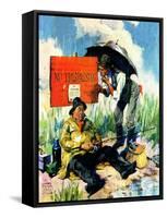 "'No Trespassing',"April 1, 1928-William Meade Prince-Framed Stretched Canvas