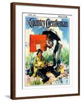 "'No Trespassing'," Country Gentleman Cover, April 1, 1928-William Meade Prince-Framed Giclee Print