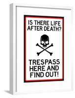 No Trespassing Do Not Enter Sign Poster-null-Framed Poster