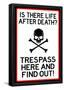 No Trespassing Do Not Enter Sign Poster-null-Framed Poster