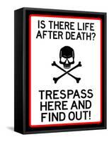 No Trespassing Do Not Enter Sign Poster-null-Framed Stretched Canvas