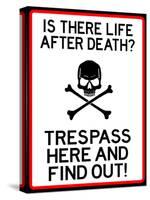 No Trespassing Do Not Enter Sign Poster-null-Stretched Canvas