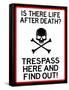 No Trespassing Do Not Enter Sign Poster-null-Framed Stretched Canvas