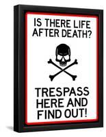 No Trespassing Do Not Enter Sign Poster-null-Framed Poster