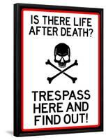 No Trespassing Do Not Enter Sign Poster-null-Framed Poster