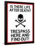 No Trespassing Do Not Enter Sign Poster-null-Framed Poster