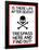 No Trespassing Do Not Enter Sign Poster-null-Framed Poster