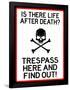 No Trespassing Do Not Enter Sign Poster-null-Framed Poster