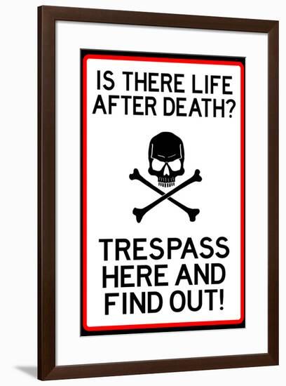 No Trespassing Do Not Enter-null-Framed Art Print