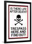 No Trespassing Do Not Enter-null-Framed Art Print