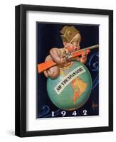 "No Trespassing," January 3, 1942-Joseph Christian Leyendecker-Framed Giclee Print