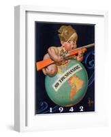 "No Trespassing," January 3, 1942-Joseph Christian Leyendecker-Framed Giclee Print