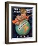 "No Trespassing," Saturday Evening Post Cover, January 3, 1942-Joseph Christian Leyendecker-Framed Giclee Print