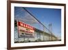 No Trespassing Sign on Fence by the Ambassador Bridge-null-Framed Photographic Print