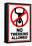 No Twerking Allowed Sign Humor-null-Framed Stretched Canvas