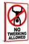 No Twerking Allowed-null-Stretched Canvas