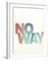 No Way-Philip Sheffield-Framed Giclee Print