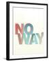 No Way-Philip Sheffield-Framed Giclee Print