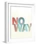 No Way-Philip Sheffield-Framed Giclee Print