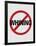 No Whining Sign Print Poster-null-Framed Poster