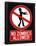 No Zombies Allowed Sign Poster Print-null-Framed Poster