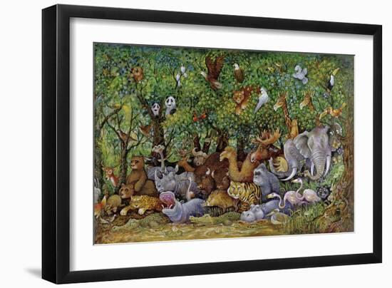 Noah and Friends (Part 2)-Bill Bell-Framed Giclee Print