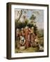 Noah and His Family on the Way to the Ark, C. 1620 (Oil on Copper)-Frans II the Younger Francken-Framed Giclee Print
