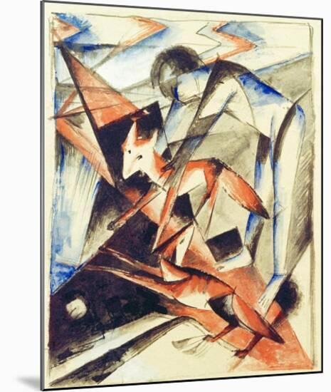 Noah and the fox-Franz Marc-Mounted Giclee Print