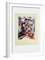 Noah and the Foxes, c.1913-Franz Marc-Framed Art Print