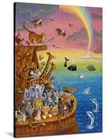 Noah and the Rainbow-Bill Bell-Stretched Canvas