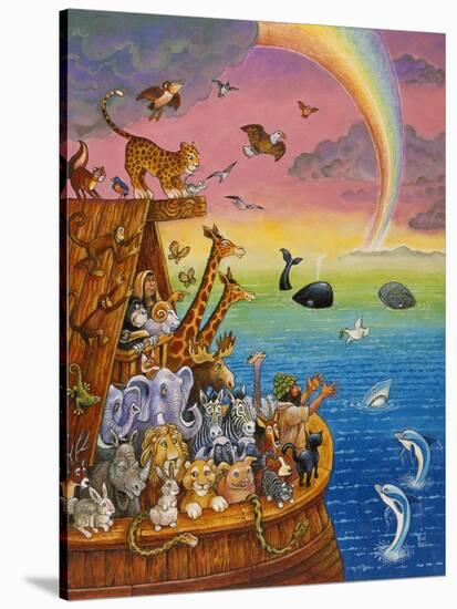 Noah and the Rainbow-Bill Bell-Stretched Canvas