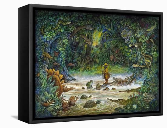 Noah and the Swamp Things-Bill Bell-Framed Stretched Canvas