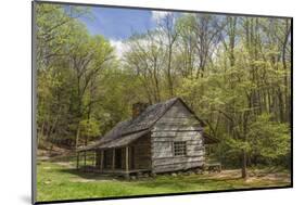 Noah 'Bud' Ogle Cabin in Spring, Great Smoky Mountains National Park, Tennessee-Adam Jones-Mounted Photographic Print