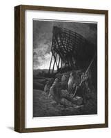 Noah Builds His Ark-Gustave Dor?-Framed Photographic Print