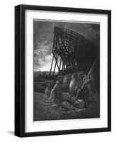 Noah Builds His Ark-Gustave Dor?-Framed Photographic Print