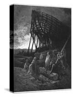 Noah Builds His Ark-Gustave Dor?-Stretched Canvas