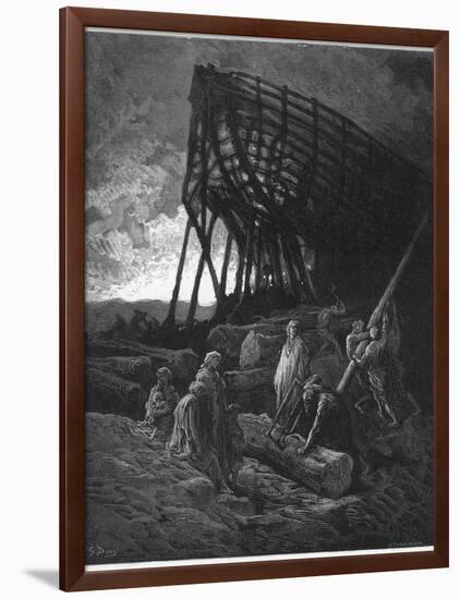 Noah Builds His Ark-Gustave Dor?-Framed Photographic Print